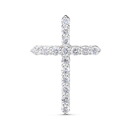 Крест из белого золота