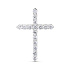 Крест из белого золота