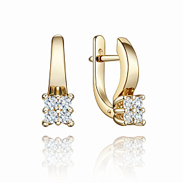 Серьги из желтого золота