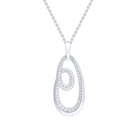 Колье из белого золота