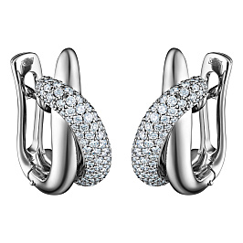 Серьги из белого золота