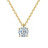 Колье DANAYA  из желтого золота с бриллиантом 0,4 ct