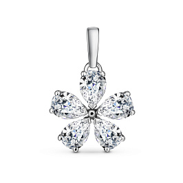 Подвеска ALROSA  из белого золота