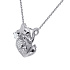 Колье из белого золота с бриллиантами 0,104 ct