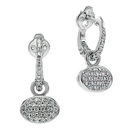 Серьги из белого золота