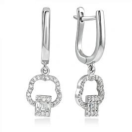 Серьги золотые с бриллиантами