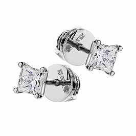 Серьги DANAYA  из белого золота с бриллиантами 1,02 ct