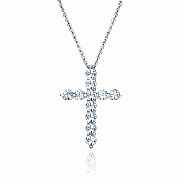 Крест из белого золота
