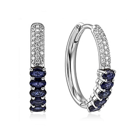 Серьги из белого золота