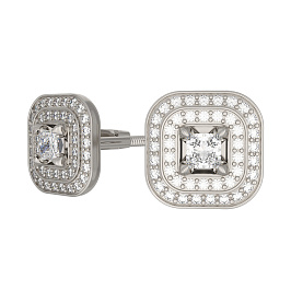 Серьги из белого золота с бриллиантами 0,336 ct