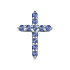 Крест из белого золота