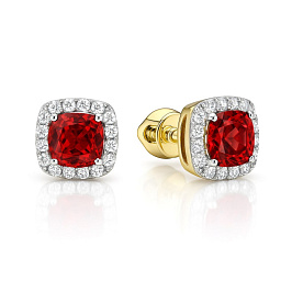 Серьги из желтого золота 1,525 ct