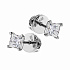 Серьги DANAYA  из белого золота с бриллиантами 1,02 ct