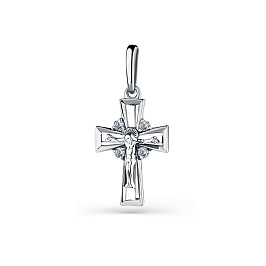 Крест из белого золота