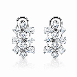 Серьги из белого золота