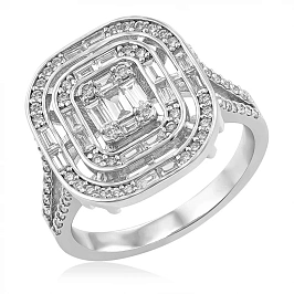 Эксклюзивное золотое кольцо с бриллиантами