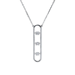 Колье из белого золота