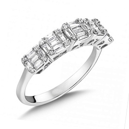 Кольцо из белого золота