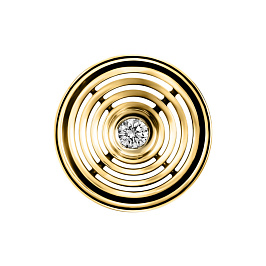 Подвеска из желтого золота с бриллиантом 0,085 ct