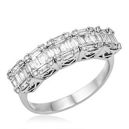 Кольцо из белого золота