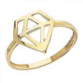 Кольцо золотое 585