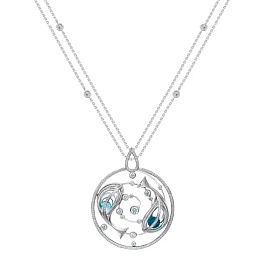 Колье из белого золота