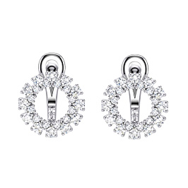 Серьги из белого золота