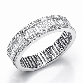 Кольцо из белого золота