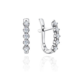 Серьги из белого золота