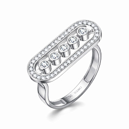 Кольцо из белого золота