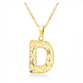 Золотое Колье буква-D