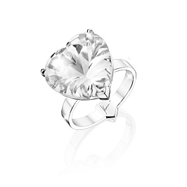 Кольцо из белого золота с топазом 14,13 ct
