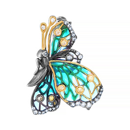 Брошь из серебра