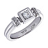 Кольцо из белого золота с бриллиантами 0,147 ct
