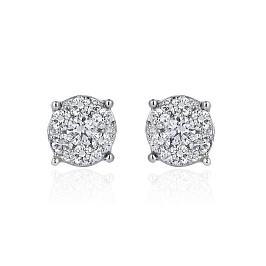 Серьги из белого золота