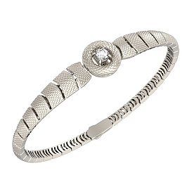Браслет из белого золота с бриллиантом 0,27 ct