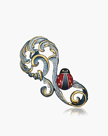 Брошь из серебра