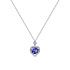 Колье из белого золота с танзанитом 2,031 ct