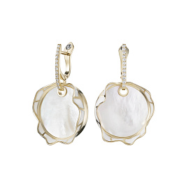 Серьги из желтого золота