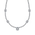 Колье из белого золота с бриллиантами 0,065 ct