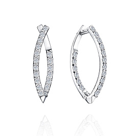 Серьги из белого золота