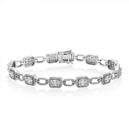 Золотой браслет с бриллиантами