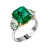 Кольцо из золота с изумрудом 5,86 ct