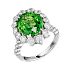 Кольцо из белого золота 5,38 ct
