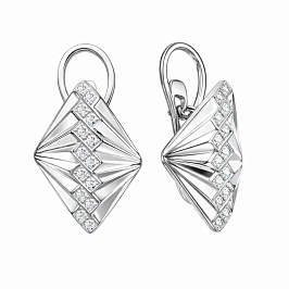 Серьги из белого золота