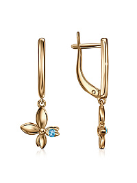 Серьги из розового золота