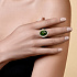 Кольцо  из желтого золота с турмалином 9,09 ct