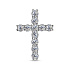 Крест ALROSA  из белого золота