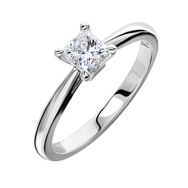 Кольцо DANAYA  из белого золота с бриллиантом 0,41 ct