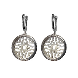 Серьги из серебра с перламутром